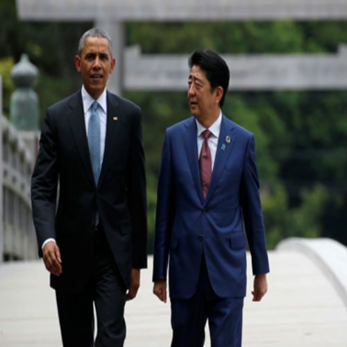 Tổng thống Obama và Thủ tướng Nhật Shinzo Abe tham dự hội nghị lãnh đạo G7